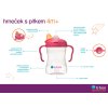Hrnček s náustkom 4m+ - světlo modrý 240 ml