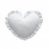 vankus srdce biela s volanom