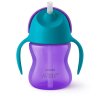 Philips AVENT Hrnček 200 ml Bendy s ohybnou slamkou dievča+darček PETITE&MARS Miska 6m+