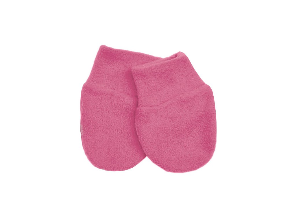 Babyrenka kojenecké rukavičky Fleece Hot Pink