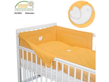 Babyrenka ochranný límec do postýlky 180 cm Bird orange