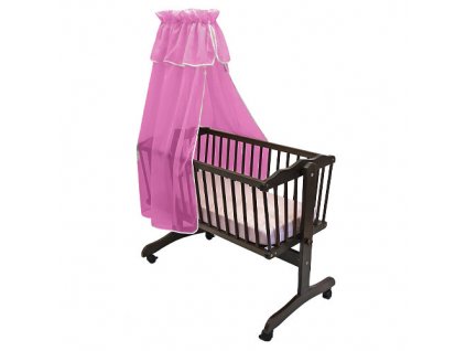Babyrenka nebesa do kolébky s přehybem voál fuchsia