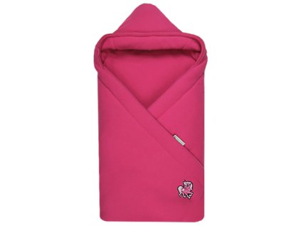 Babyrenka Zavinovačka 85x85 cm s kapucí Fleece fuksia