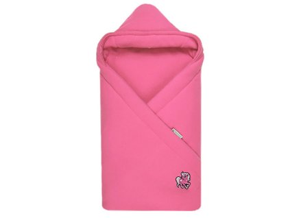 Babyrenka Zavinovačka 85x85 cm s kapucí Fleece rose