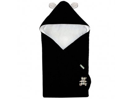 Babyrenka Zavinovačka 85x85 cm s kapucí Uši fleece úplet Panda