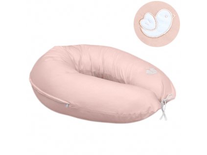 Babyrenka povlak na kojící polštář Bird pink