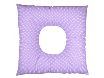 Babyrenka poporodní polštář 45x45 cm kuličky EPS Dots lila