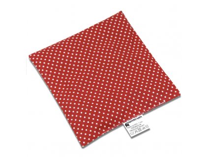 nahřívací polštářek 15x15 cm Dots red