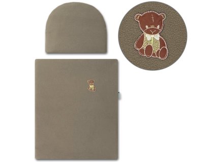 Babyrenka peřinky do kočárku Fleece Nugát s výplní