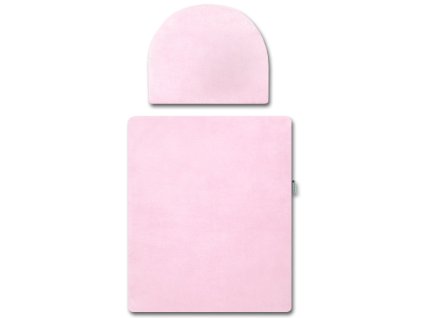 Babyrenka peřinky do kočárku Fleece růžové s výplní