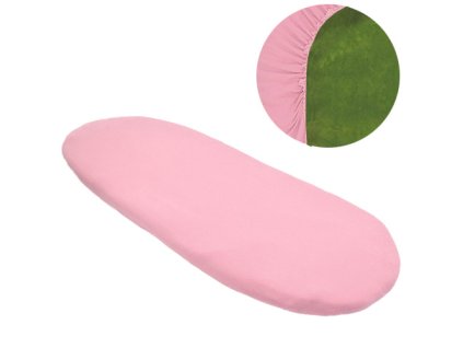 Babyrenka Úplet prostěradlo do kočárku 40x80 Pink