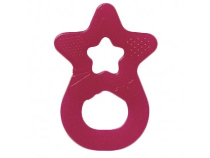Denti Star kousátko silikonové hvězda růžová