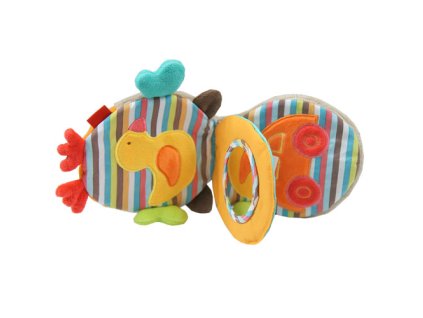 Baby Nova textilní knížka Sova