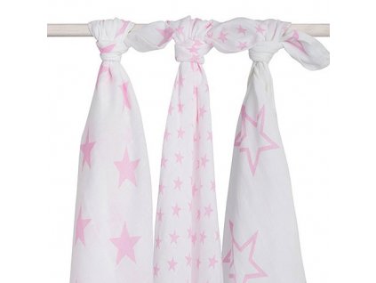 jollein hydrofilni little star pink 3ks
