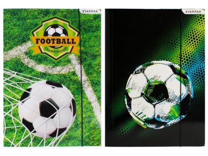 TECZKA Z GUMKA PAP A4 FOOTBALL STK FOL 10/100