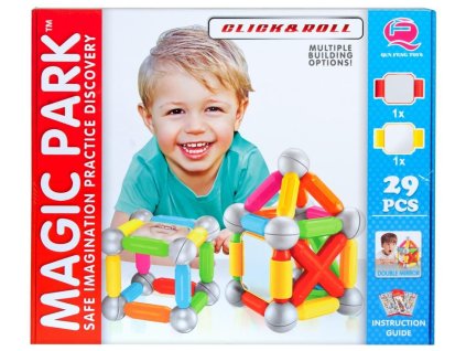 Magnetické bloky 29 prvků Maxi MEGA CREATIVE 419 125