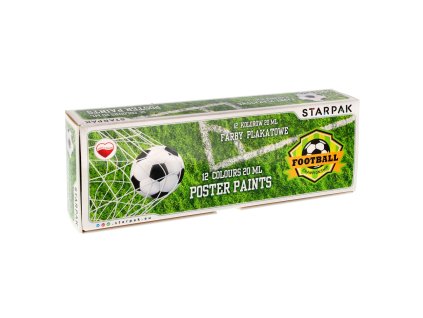 FARBY PLAK 12KOL 20ML FOOTBALL STK FOL 6/24