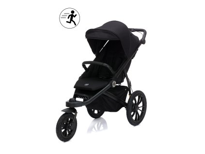 S609 06 Jogger Run Schwarz Melange 02