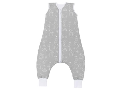 Fillikid Dětský overal na spaní celoroční safari grey vel. 104 - babystar.cz