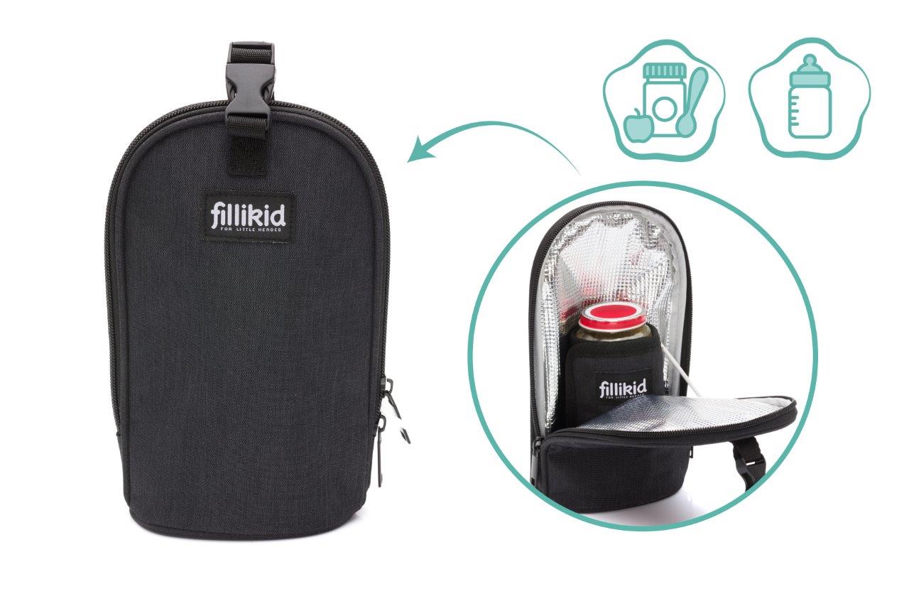 Fillikid Ohřívač lahví black melange USB