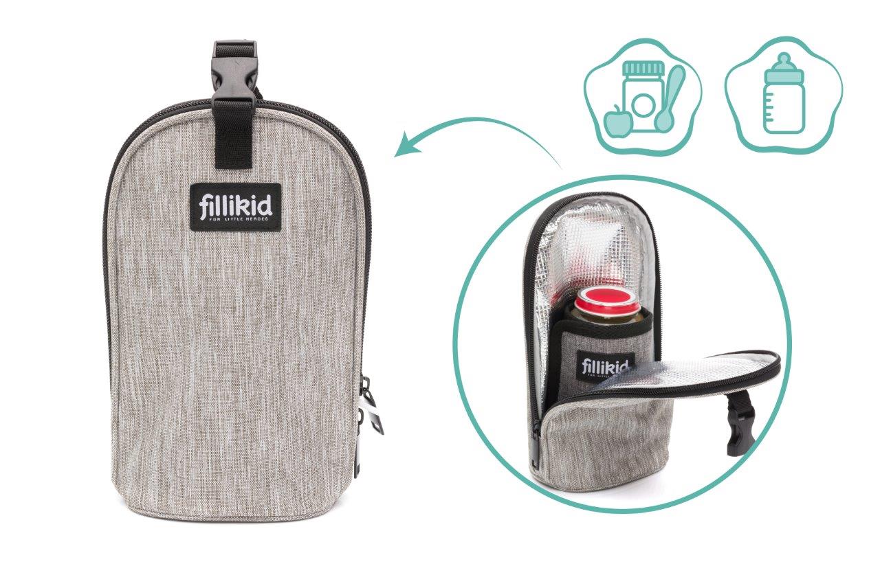 Fillikid  Ohřívač láhví lightgrey melange USB