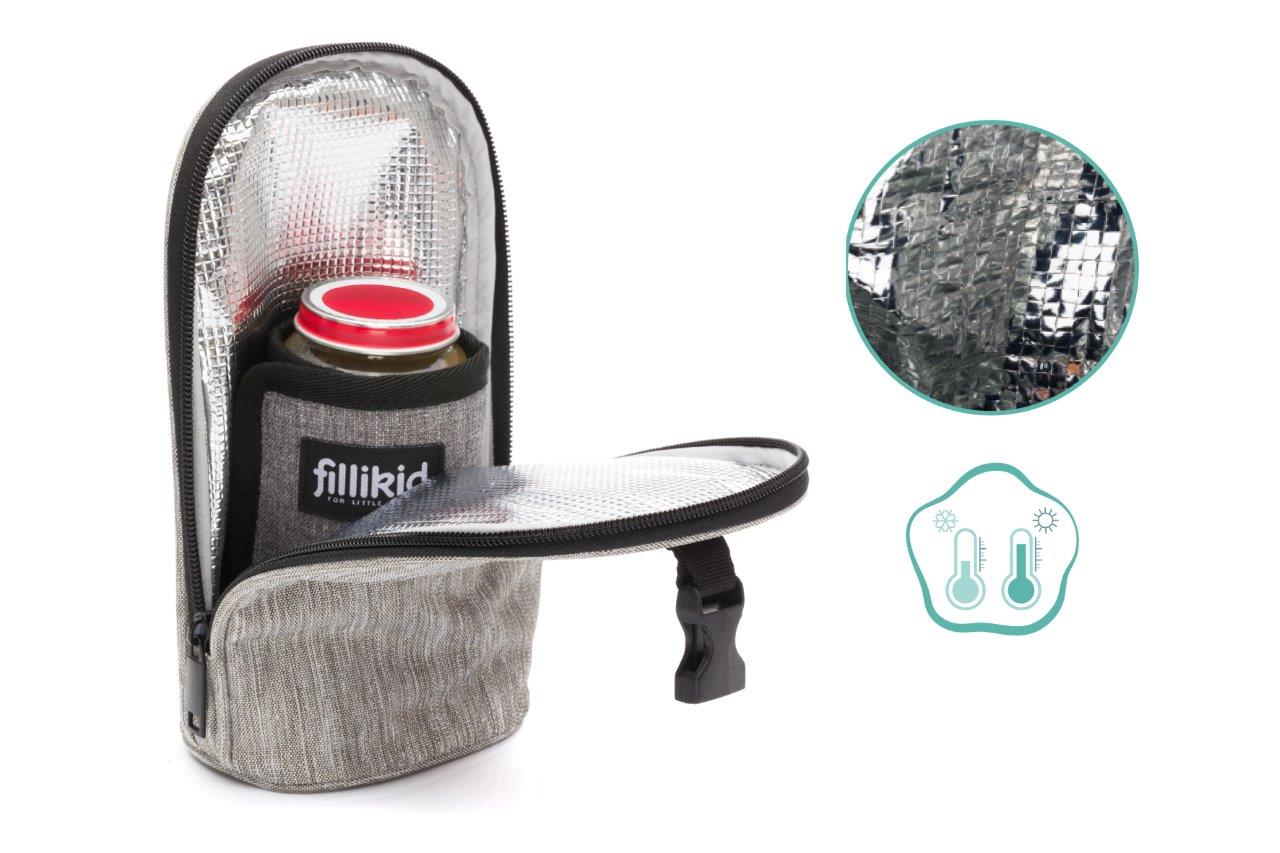 Fillikid  Ohřívač láhví lightgrey melange USB