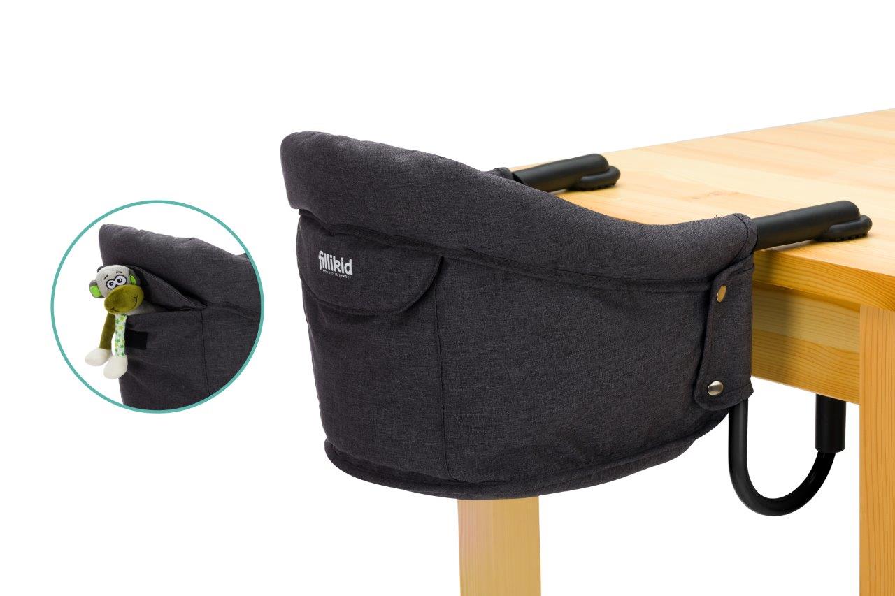 Fillikid Sedátko ke stolu Flexi grey melange