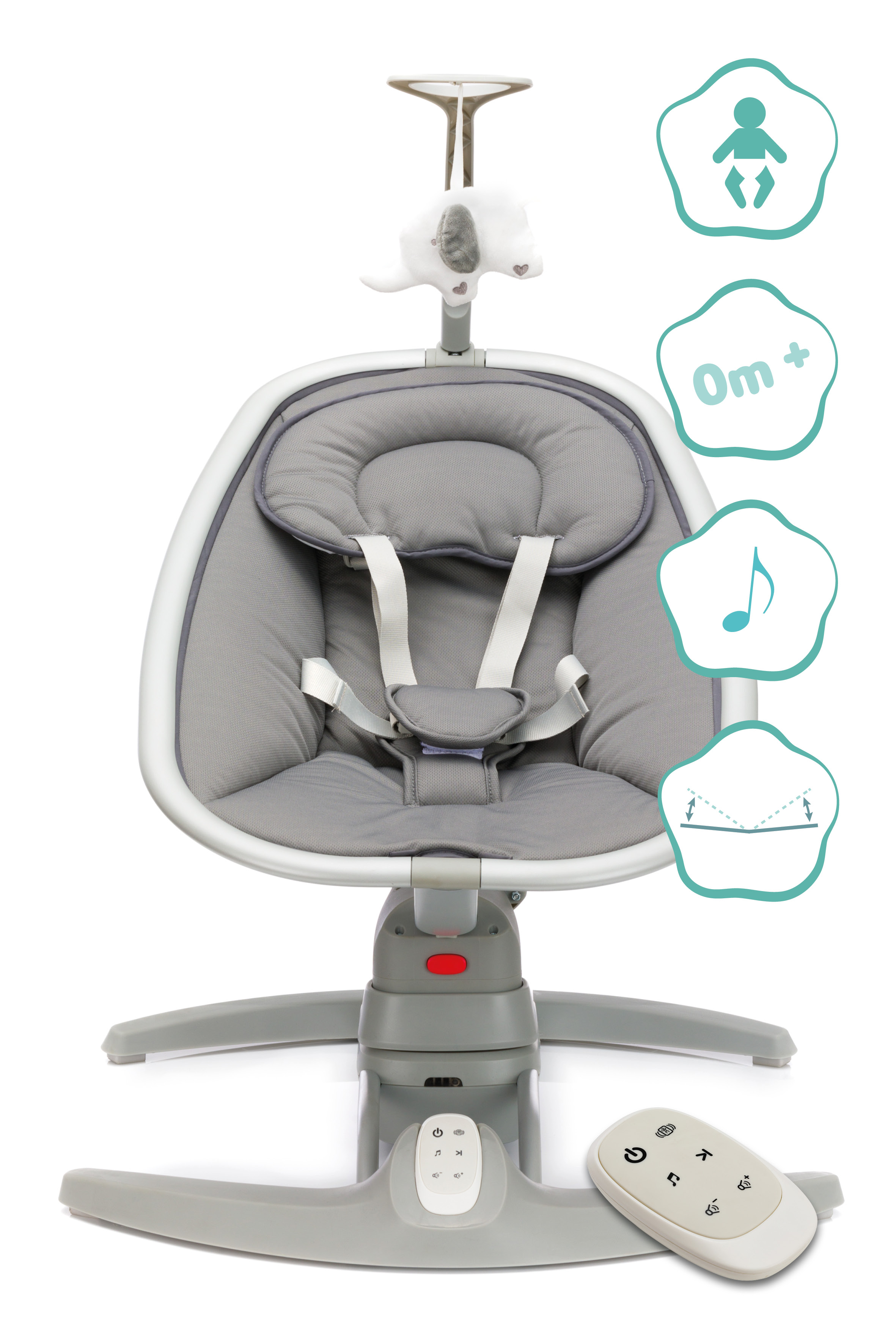 Fillikid Elektrická houpačka Mimi grey
