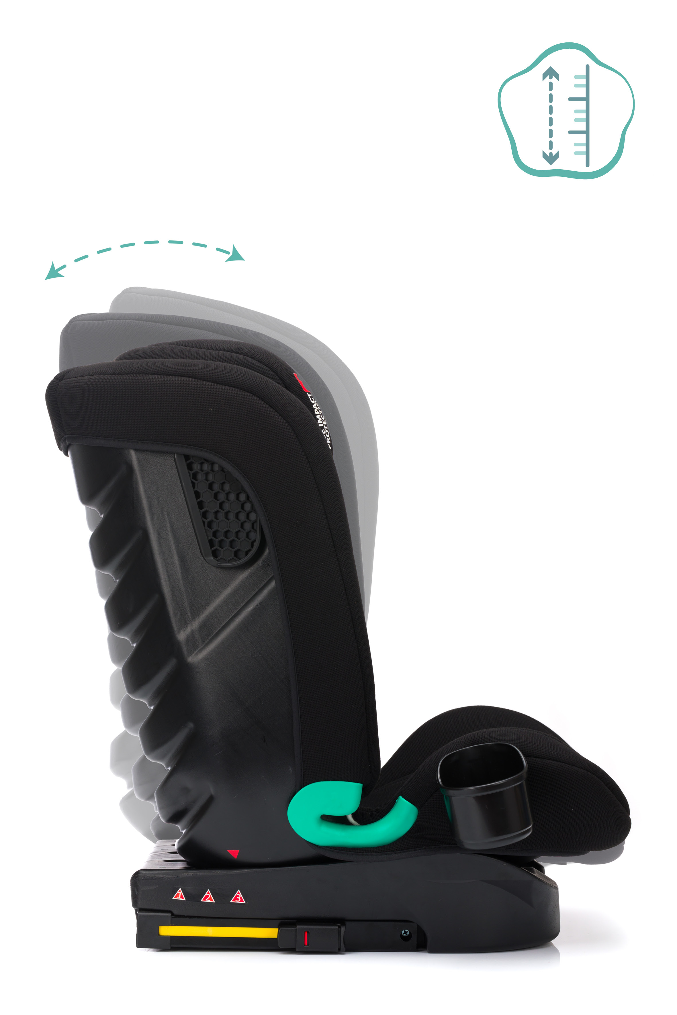 Fillikid Autosedačka Eli Pro Isofix i-size 100-150 cm black