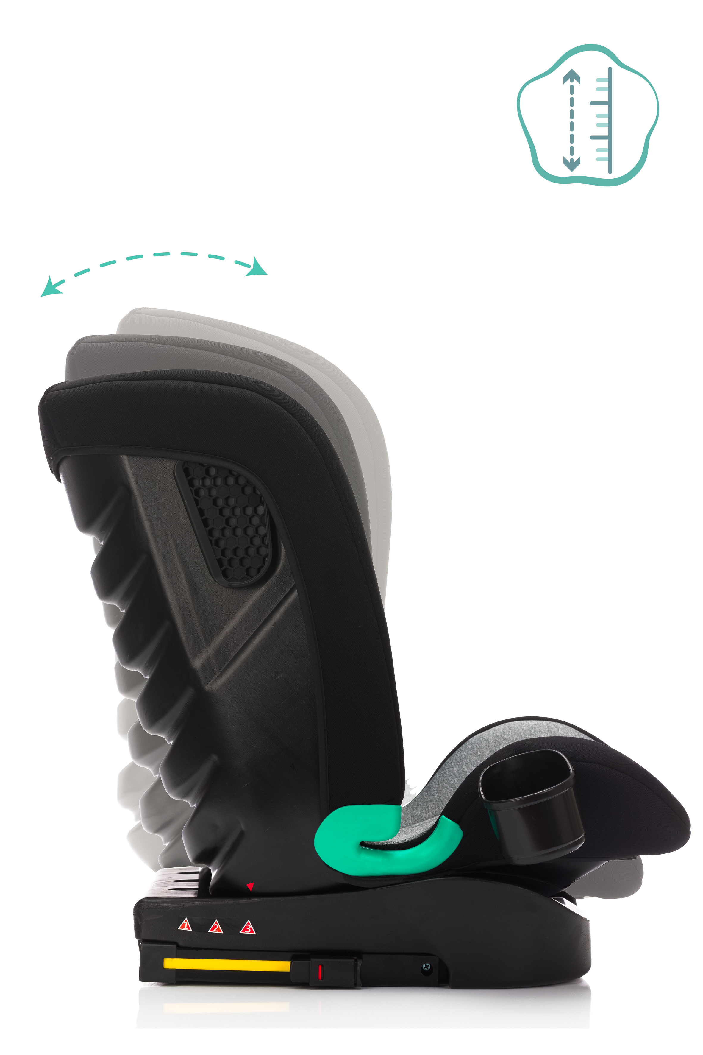 Fillikid Autosedačka Eli Pro Isofix i-size 100-150 cm grey