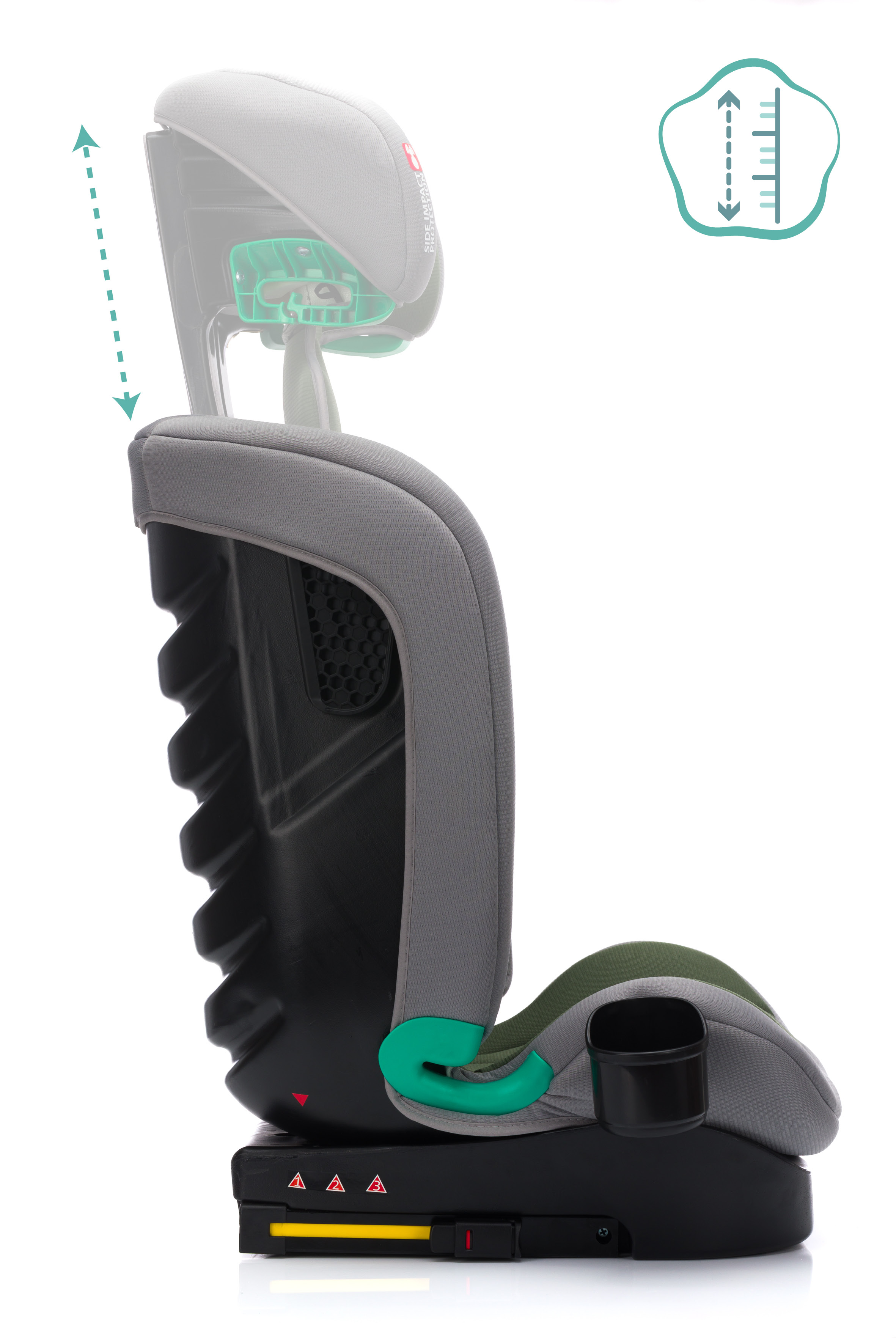 Fillikid Autosedačka Eli Pro Isofix i-size 100-150 cm green