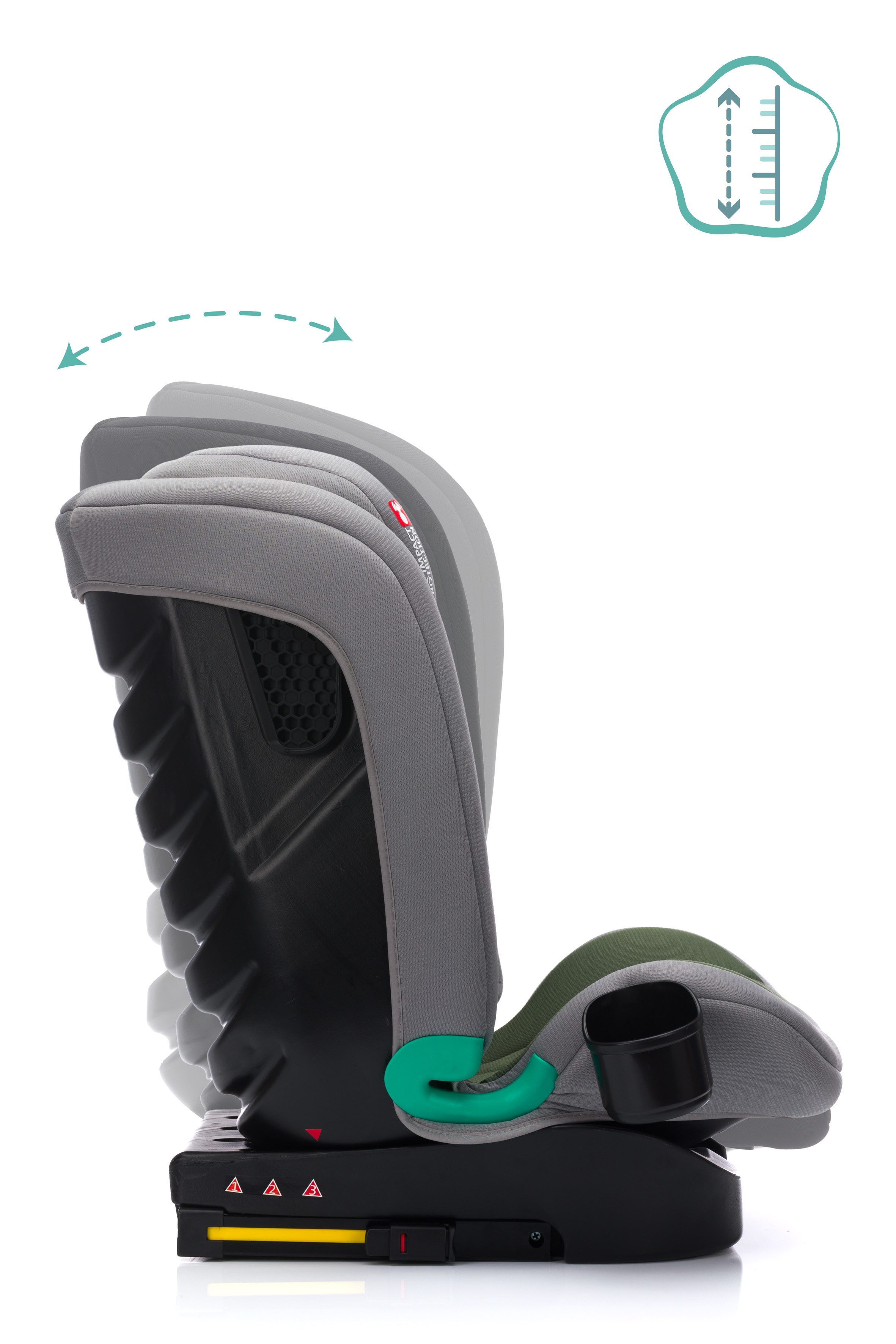 Fillikid Autosedačka Eli Pro Isofix i-size 100-150 cm green