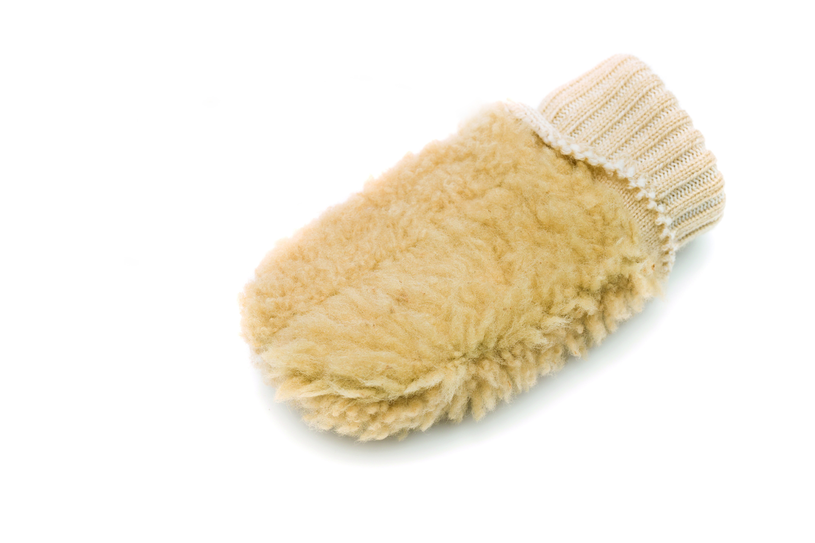 Fillikid Dětské zimní rukavice z jehněčí kožešiny nature vel. 12-24  měsíců