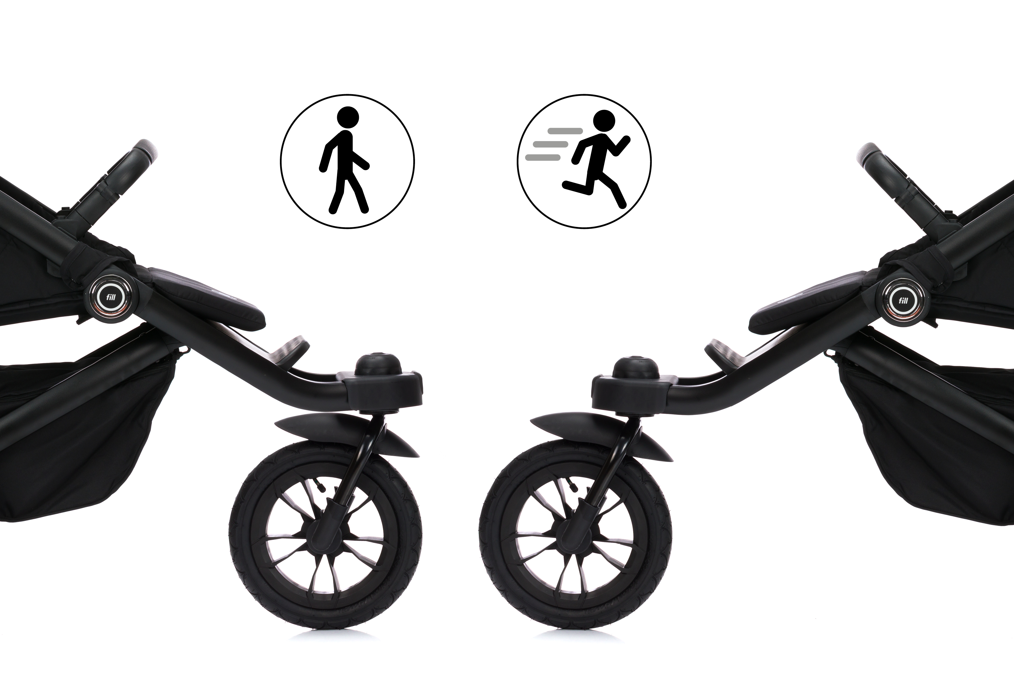 Fillikid Jogger Run black melange