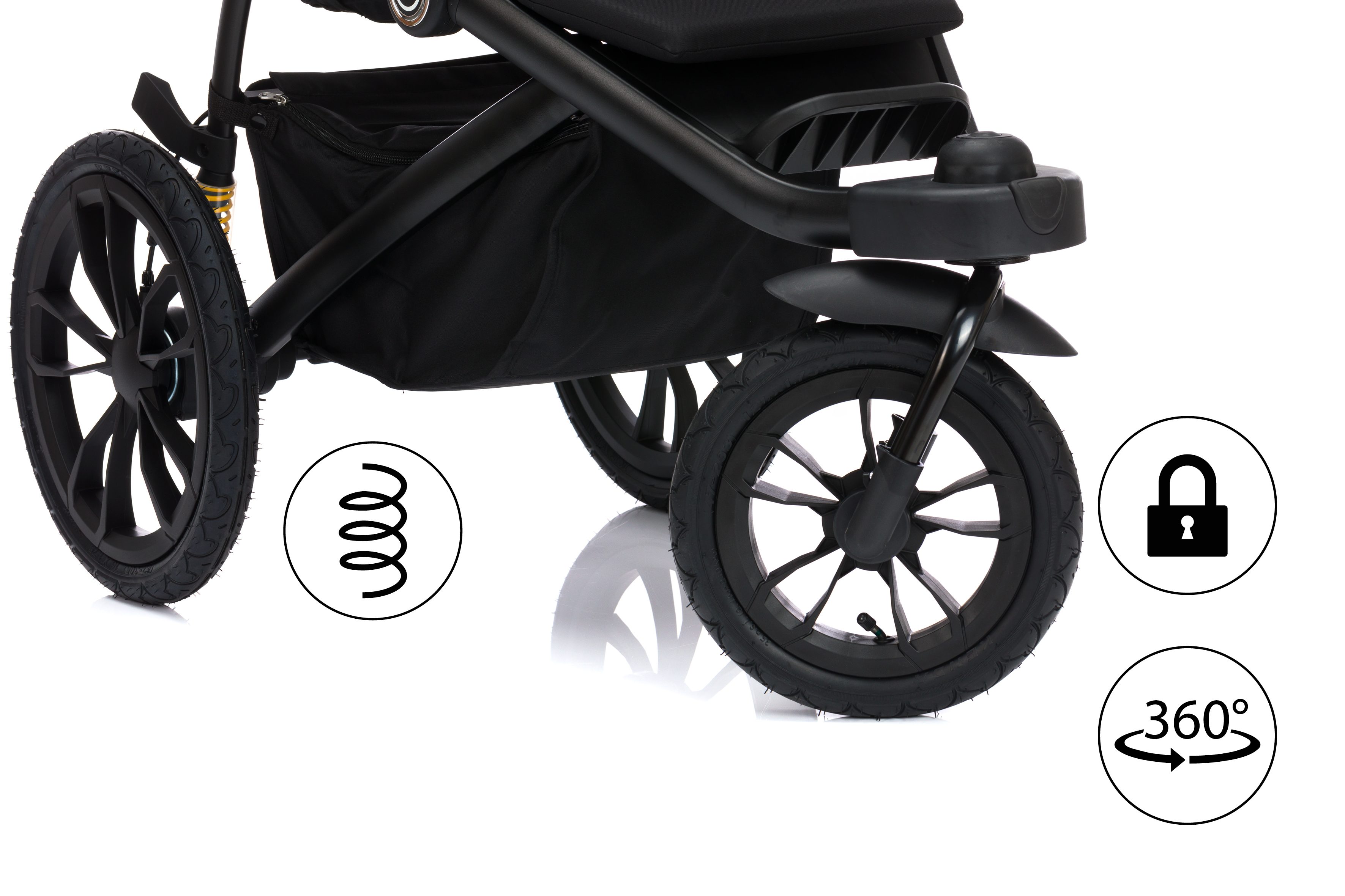 Fillikid Jogger Run black melange