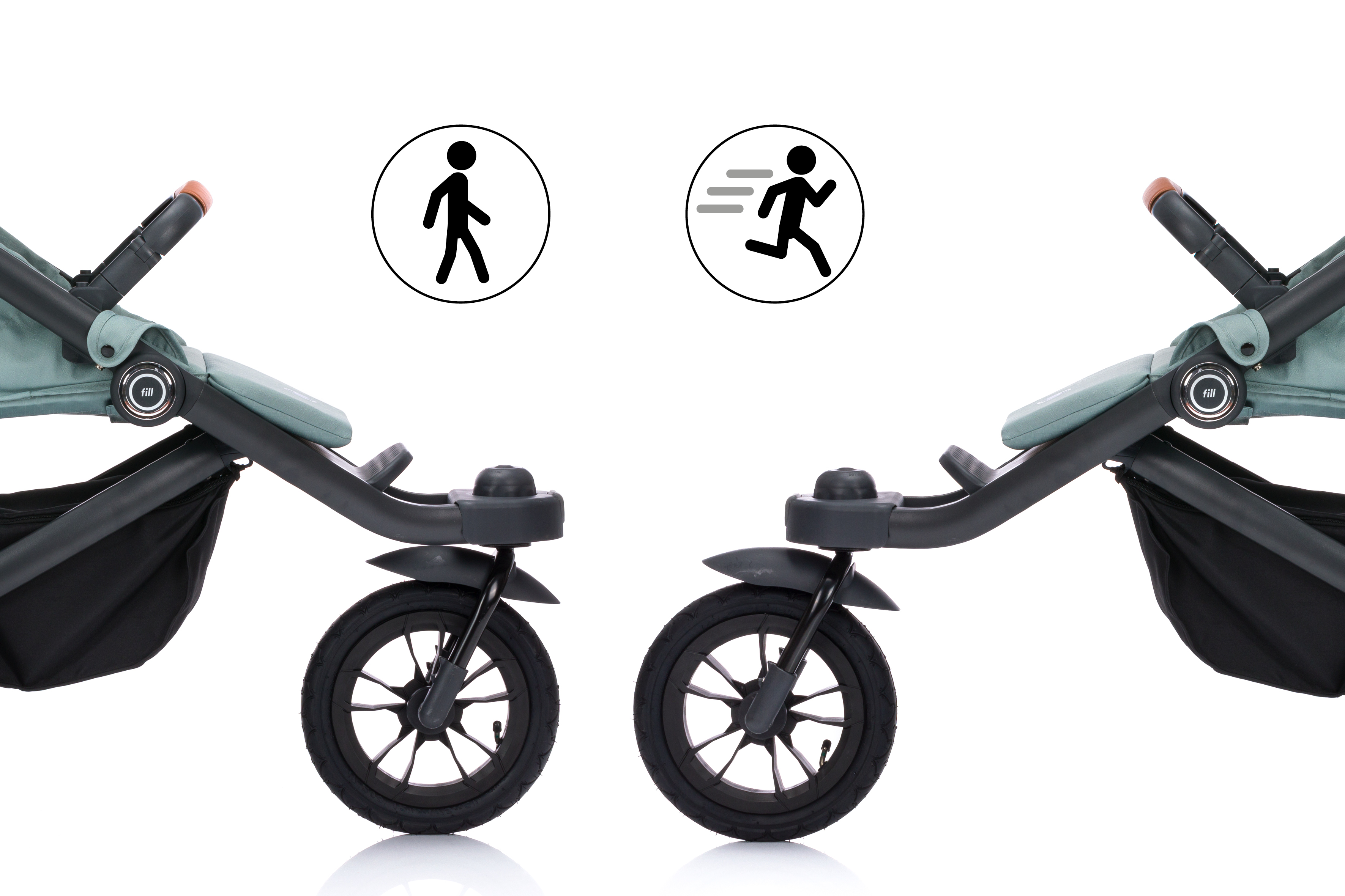 Fillikid Jogger Run sage melange