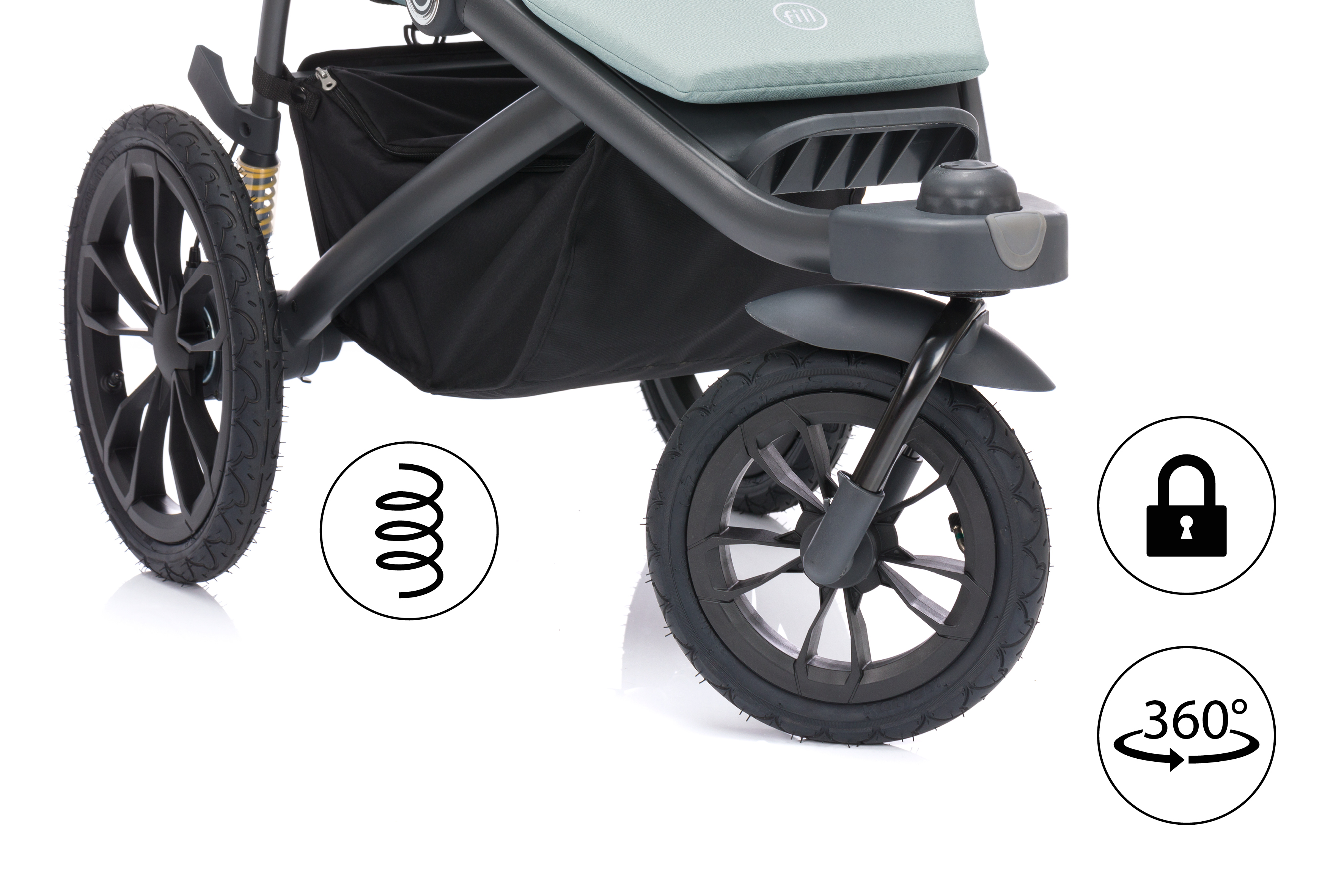 Fillikid Jogger Run sage melange