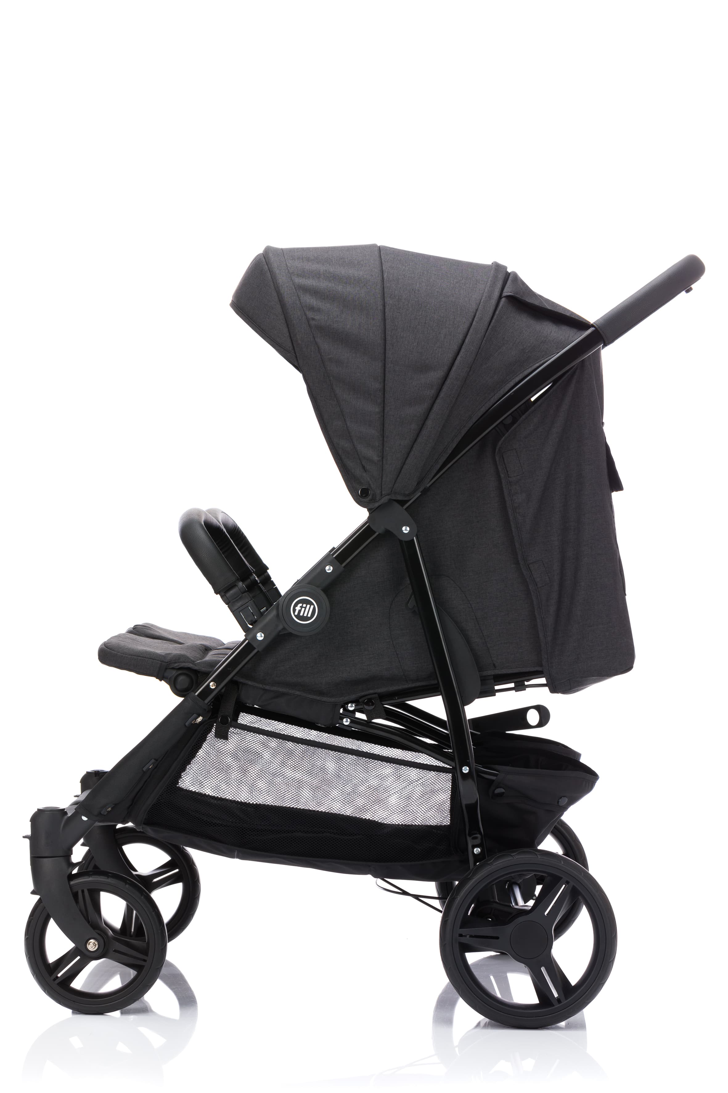 Fillikid Kočárek pro dvojčata Duo black melange