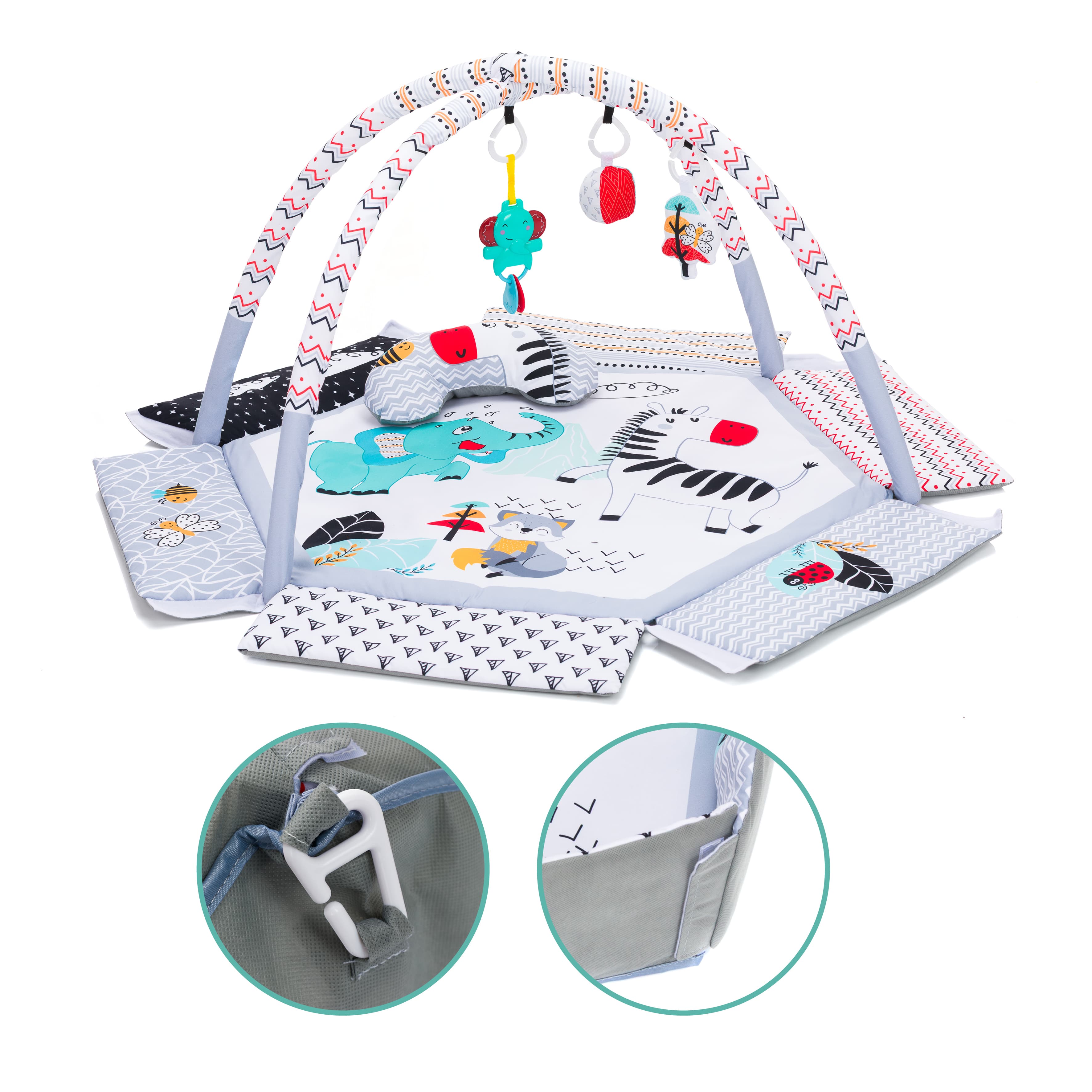 Fillikid Deka s hrazdou s míčky grey