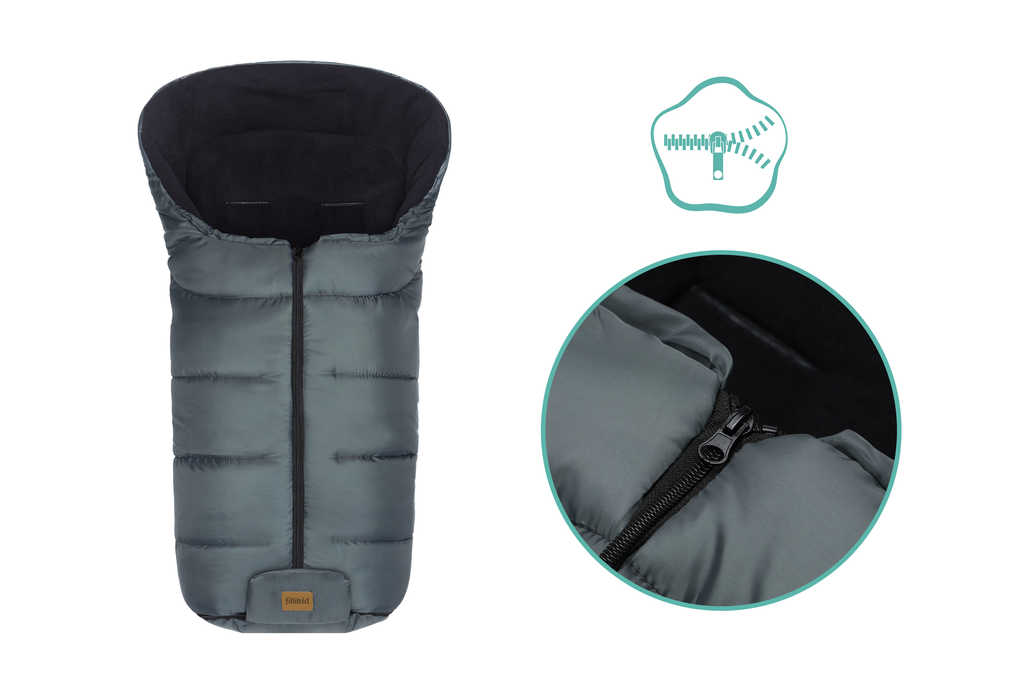 Fillikid Fusak zimní Eco Big darkgrey