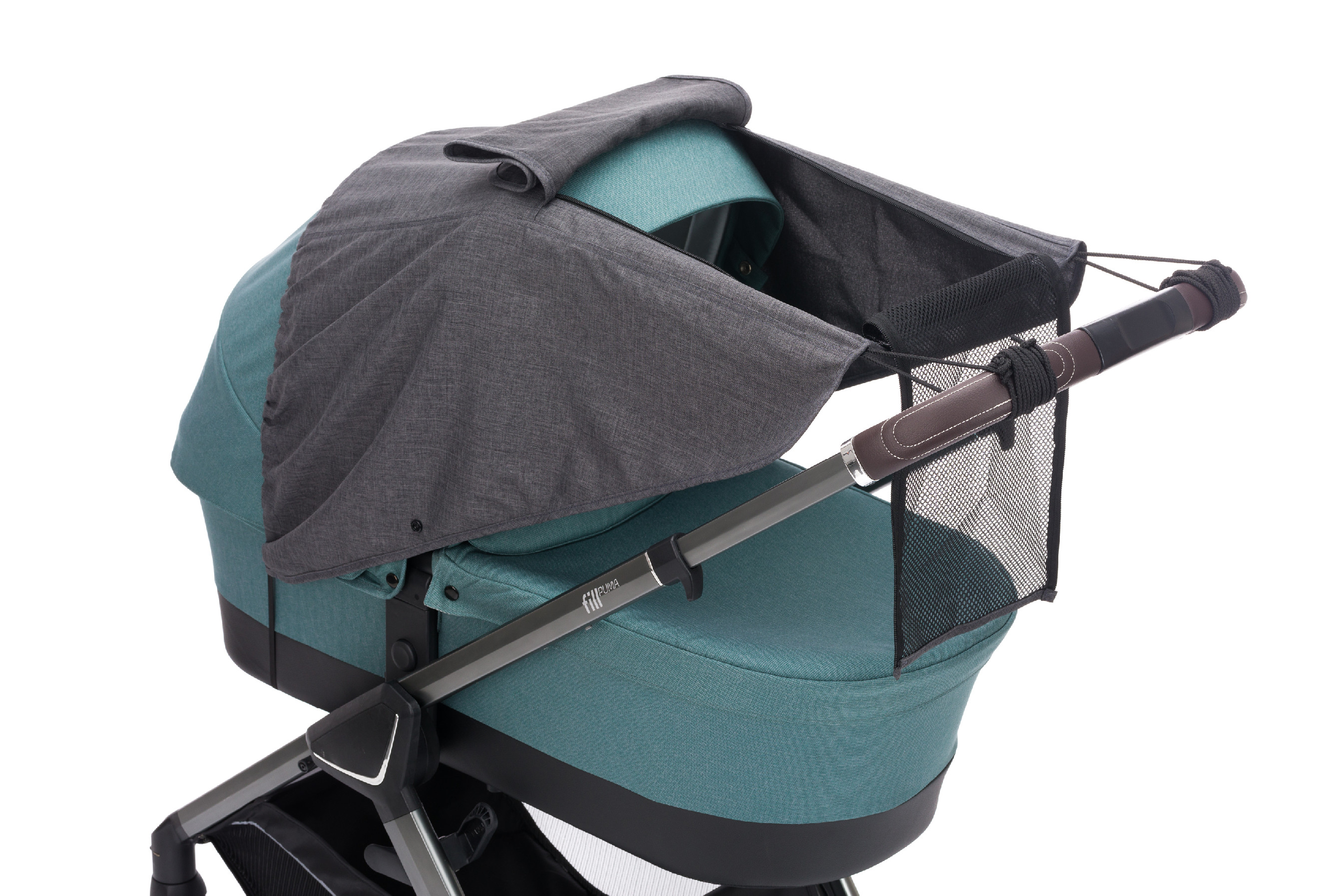 Fillikid Sluneční clona na kočárek Deluxe grey melange