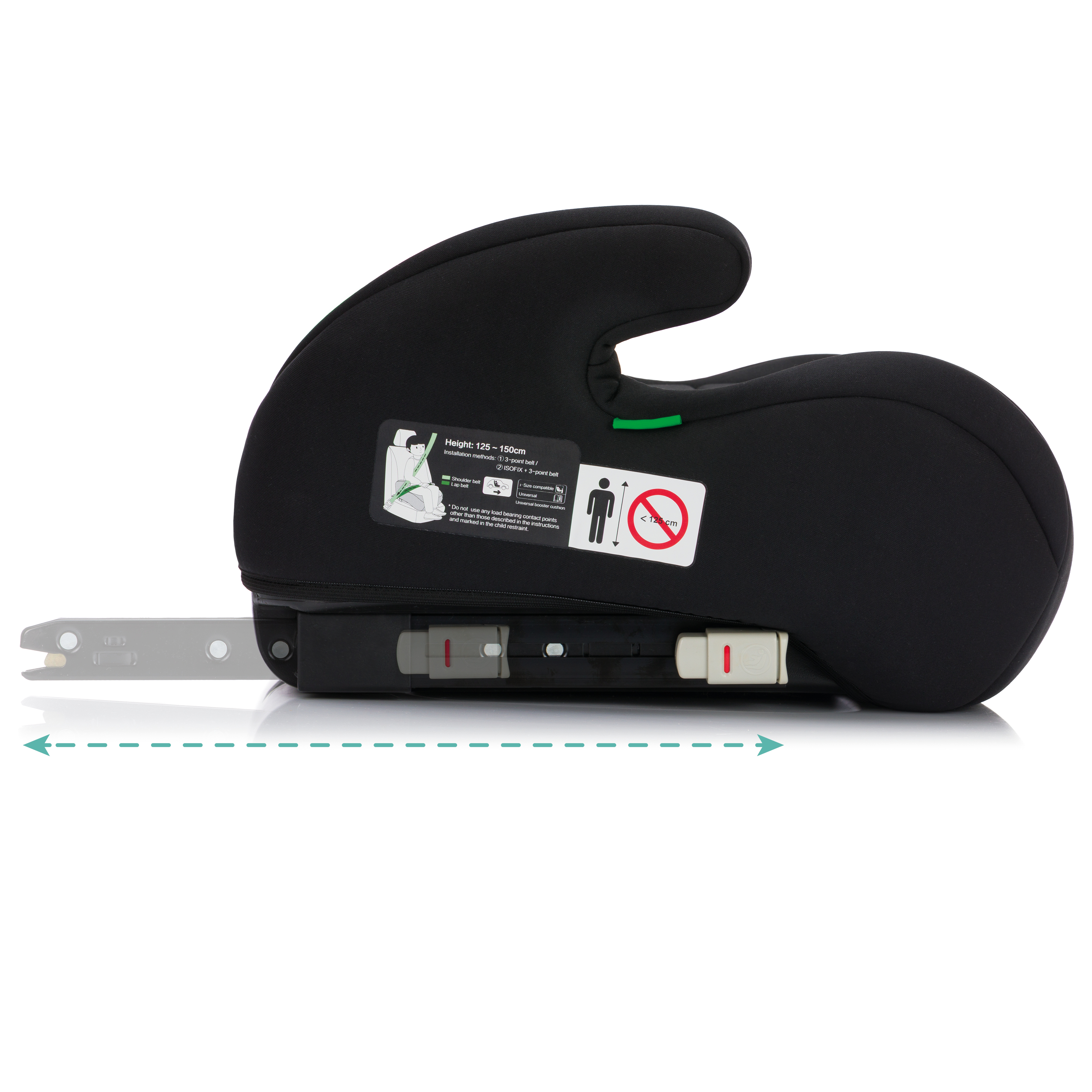 Fillikid Podsedák Flow Fix isofix black