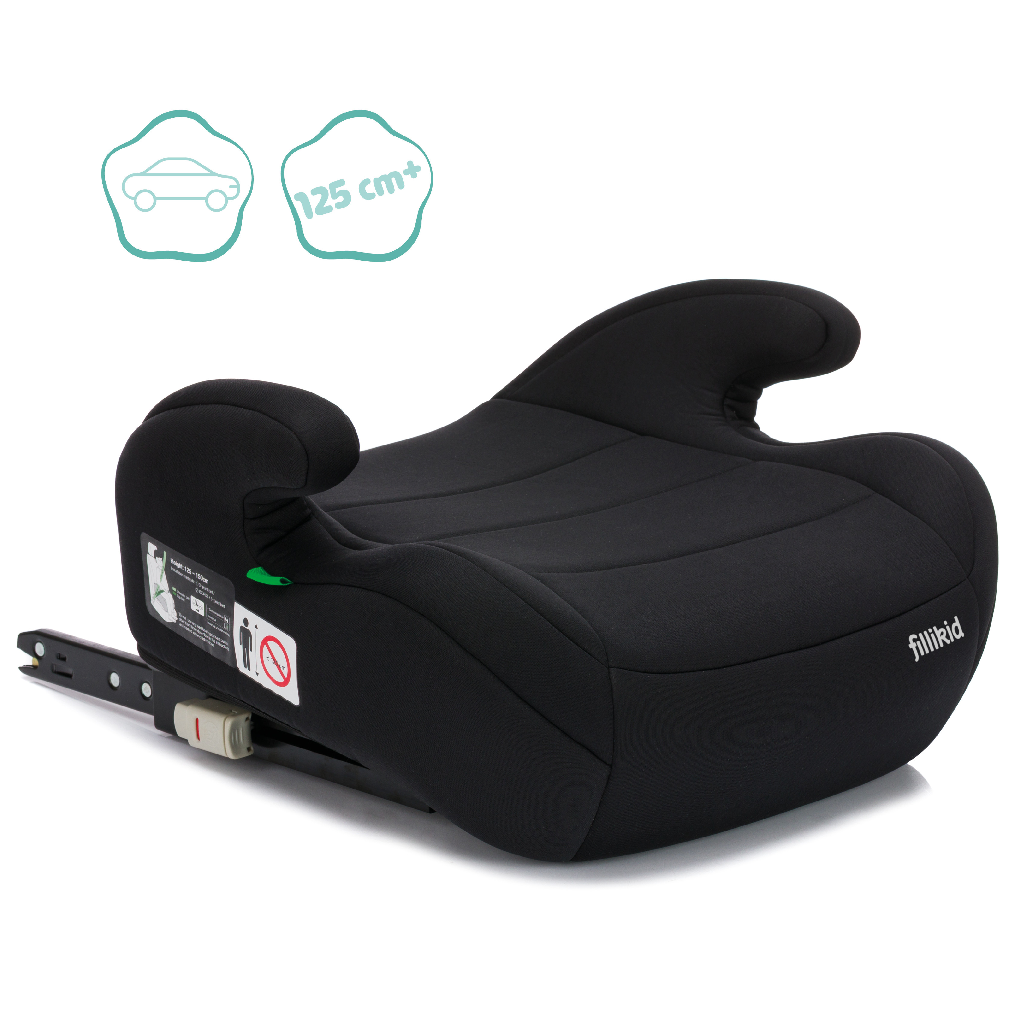 Fillikid Podsedák Flow Fix isofix black