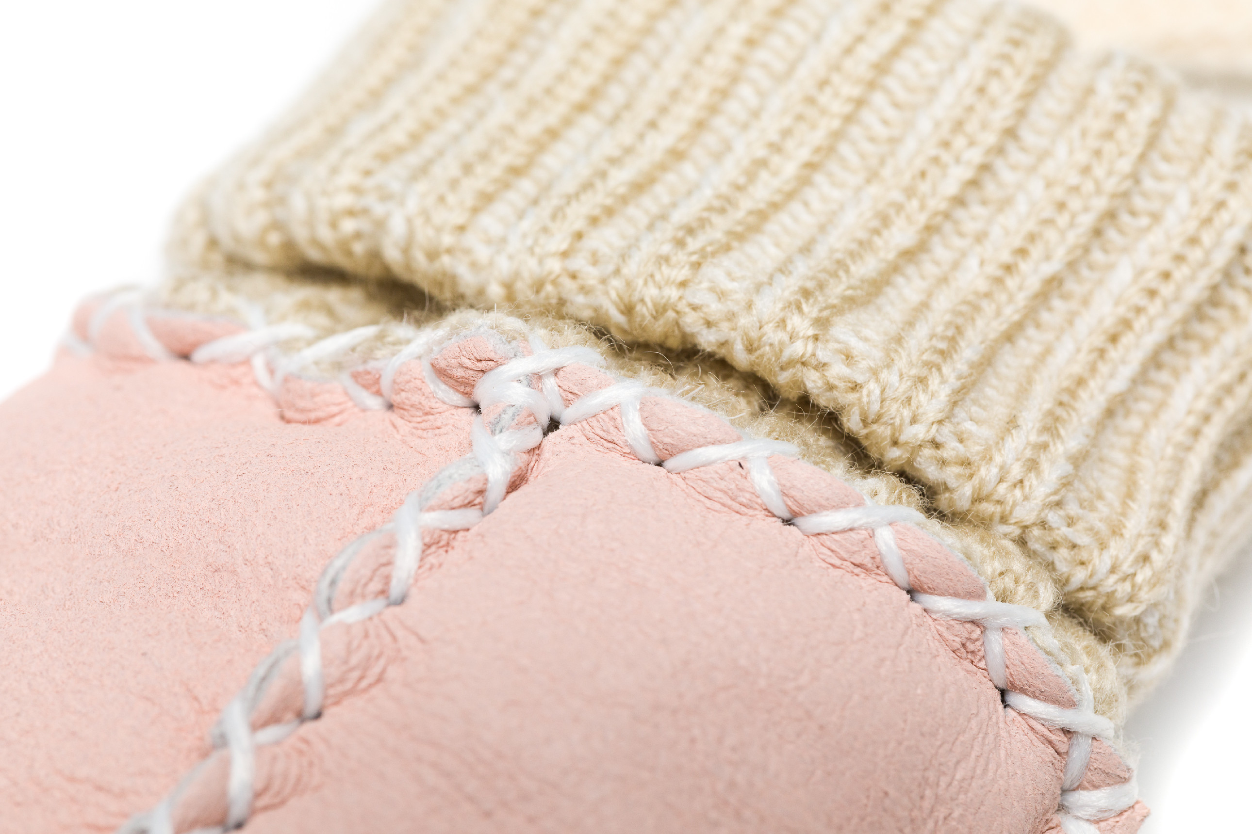 Fillikid Dětské zimní rukavice z jehněčí kožešiny Pink vel. 0-12 měsíců