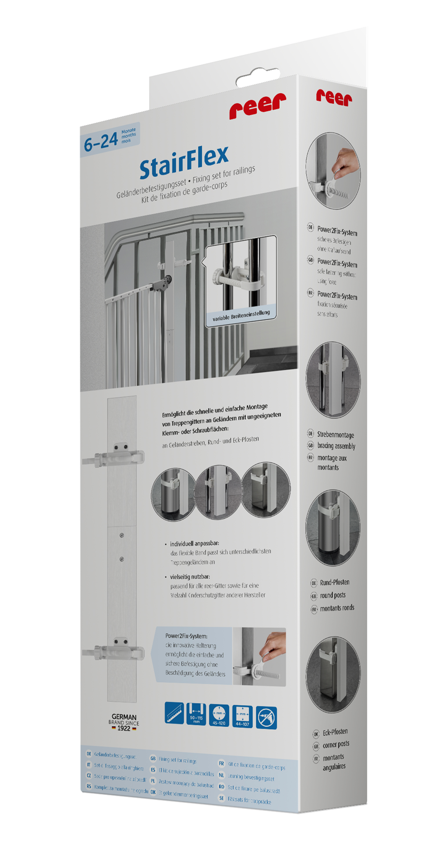 Reer StairFlex upevňovací sada antracit