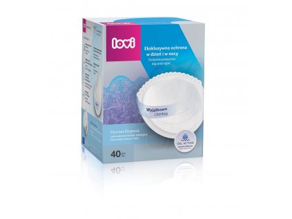 Lovi Discreet Elegance tampóny do podprsenky 40 ks biele