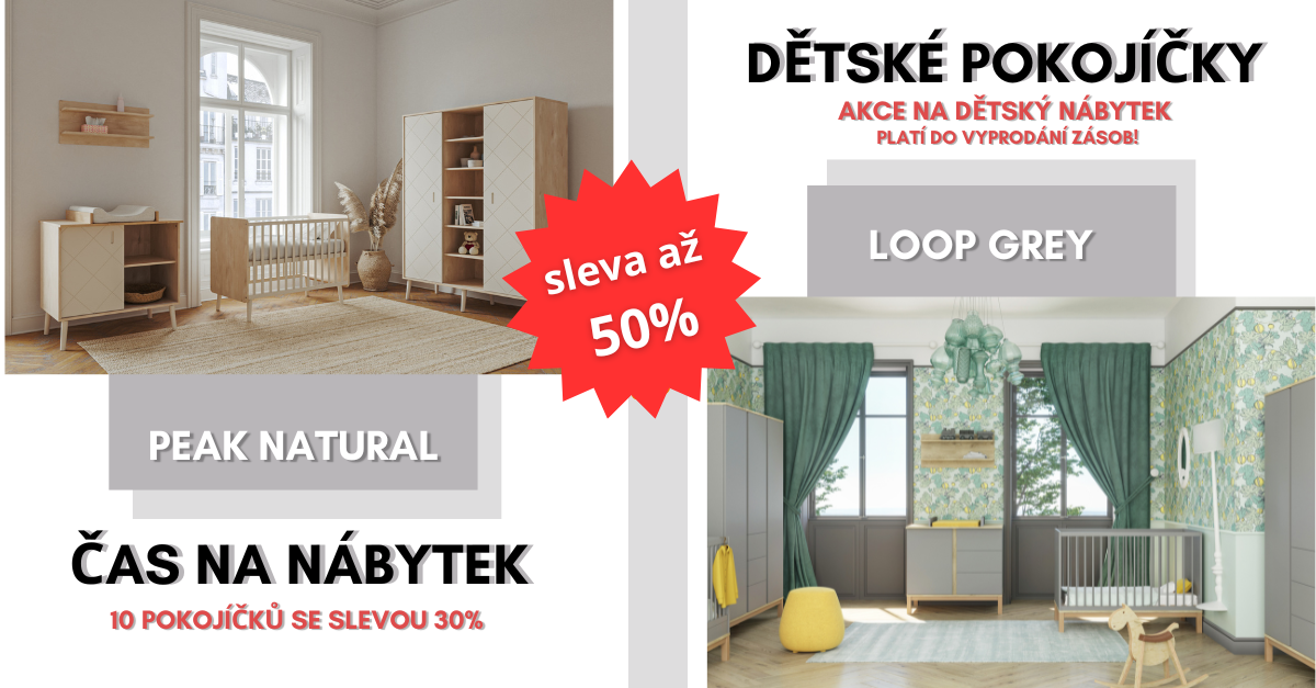 velká sleva dětského nábytku