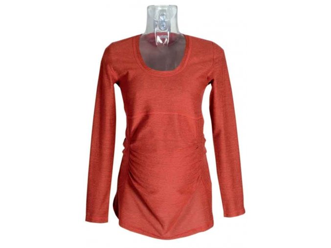 Těhotenské tričko Rialto GARYNAHINE červený melír 00332 (Dámská velikost 44)