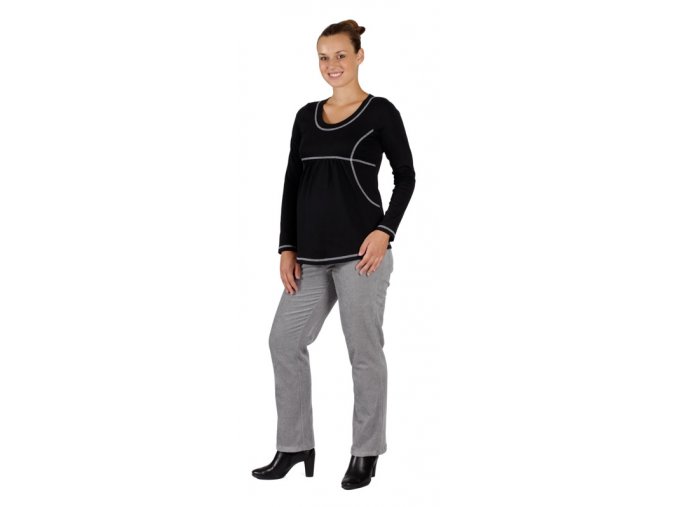 Těhotenské tričko Rialto Borvemore černá 0074 (Dámská velikost 36)