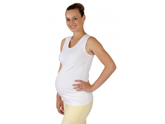 Těhotenské tílko Rialto Castirla bílé 0098 (Dámská velikost 38)